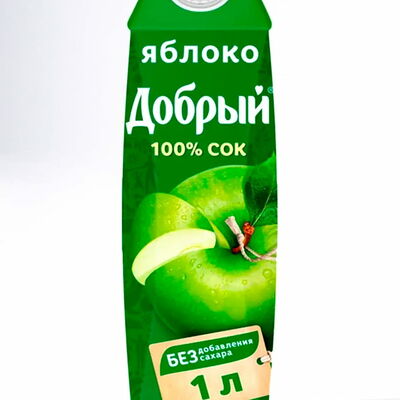 Сок 1 л Яблоко Добрый в ЭкоРолл по цене 312 ₽
