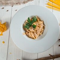 Паста с белыми грибами в Libre Bar