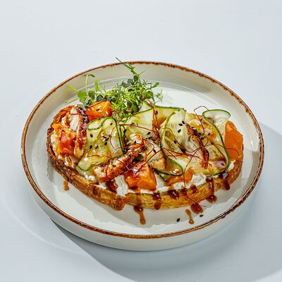 Копченый угорь с манго в The Brasserie по цене 499 ₽