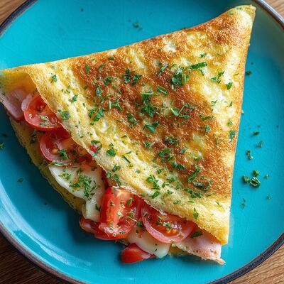 Блин Сытный (с яйцом и ветчиной) в Mистер Блин по цене 455 ₽