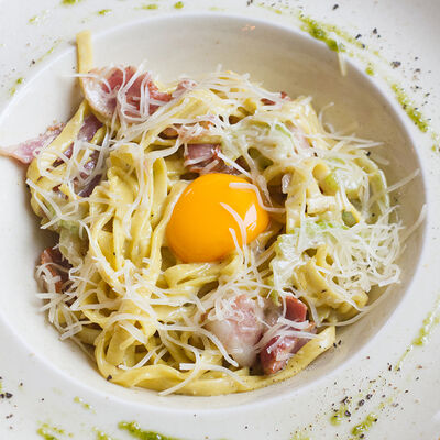 Паста Карбонара в Пекарня Мишеля по цене 620 ₽