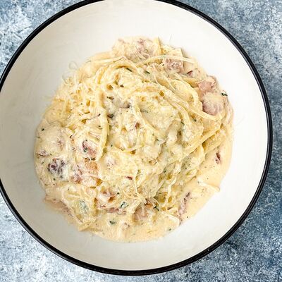 Паста карбонара в Food market skolkovo по цене 690 ₽