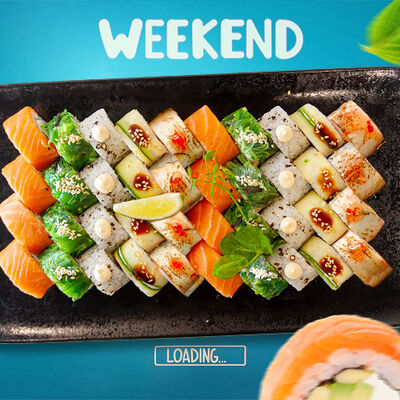 Уик-энд сет в Sushi House по цене 71 р.
