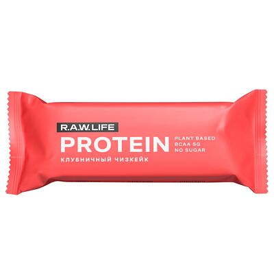 Батончик Raw Life Protein Клубничный чизкейк в Даблби по цене 190 ₽