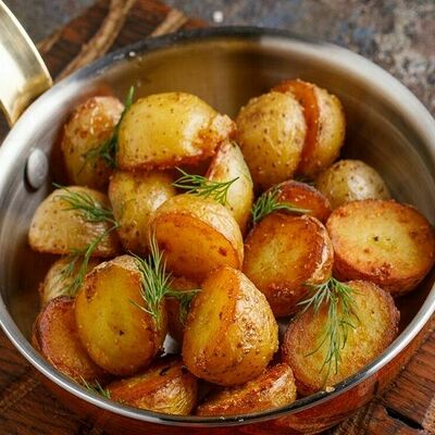 Обжаренный мини-картофель в Баклажан в ТЦ 