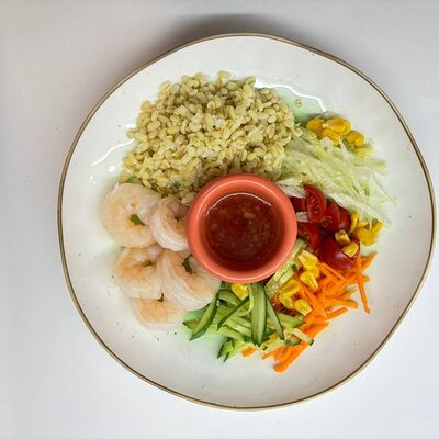 Боул с креветками в Семейный ресторан Tiki&Taki по цене 500 ₽