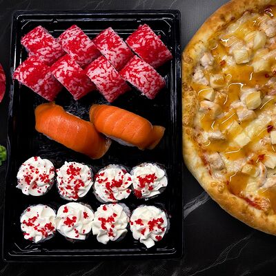 Сет Хиппи (с пиццей) в Dada sushi по цене 1699 ₽