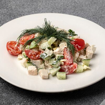 Кето-салат Шаурма с курицей в Лукоморье по цене 159 ₽