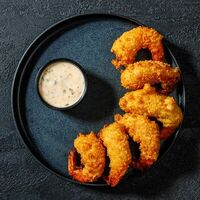 Хрустящие креветки тэмпура в Krombacher Beer Kitchen