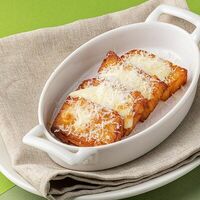 Картофельный гратен, запеченный с пармезаном и моцареллой в Osteria Mario