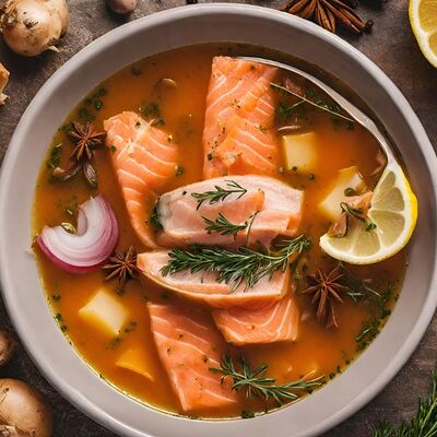 Уха из семги в Триумф по цене 490 ₽