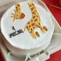 Бенто-торт ребенку на 1 месяц Жираф в The.cakes_spb