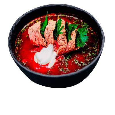 Борщ с говядиной по-уральски в Багс Банни от кафеМафия по цене 410