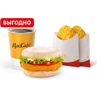 Чикен Фреш МакМаффин МакКомбо Большой в Макдоналдс