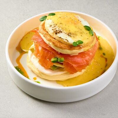 Панкейки-суфле с лососем в Токио по цене 29 р.