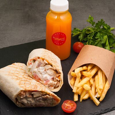 Комбо №1 с морсом облепиха в Шаурма Arabi по цене 619 ₽