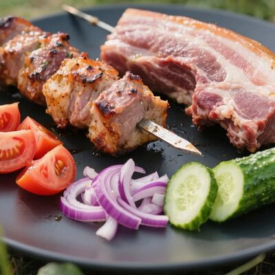 Шашлык из свиной шеи в СВОЯ КУХНЯ по цене 716 ₽