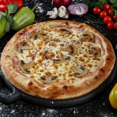 Пицца Ветчина с грибами 38 смв Loca Pizza по цене 1300 ₽
