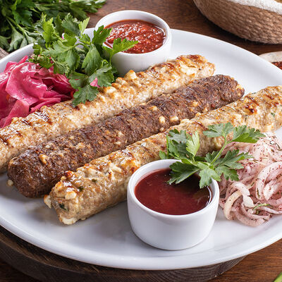 Тарелка кебабов в Хинкальня по цене 63 р.