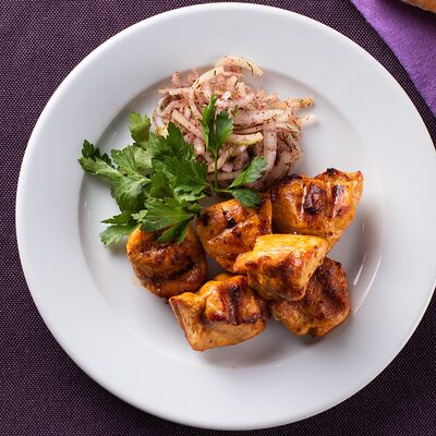 Шашлык из куриного филе в Хинкальня по цене 23 р.