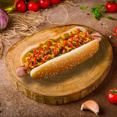 Хот-дог Датскийв Пицца Сар & Шаурма по цене 320 ₽