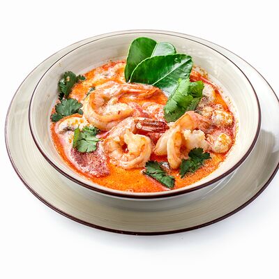 Том ям с креветками и рисом в Time to Coffee по цене 780 ₽