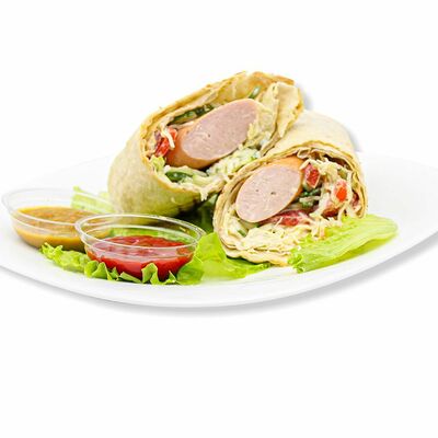 Хот-дог в лаваше с одной сосиской в ШаурШеф по цене 299 ₽