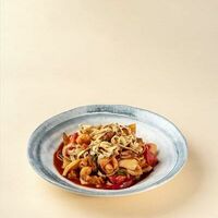Ковурма-лагман с морепродуктами в Аджикинежаль