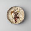 Каша из зеленой гречки с яйцом пашот и щучьей икрой в Местные по цене 1050