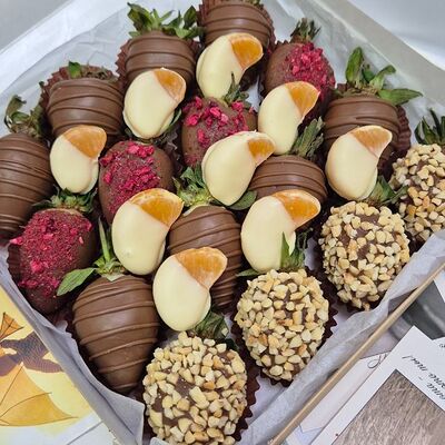 Клубника в шоколаде Мандаринка в Strawberry Мастерская клубники в шоколаде по цене 4100 ₽