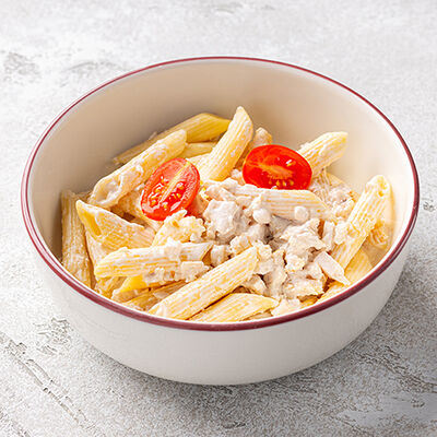 Макароны с курочкой в сливочном соусе в Шоколадница по цене 390 ₽