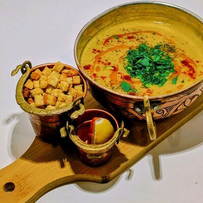 Чечевичный крем-суп в Джезва по цене 400 ₽