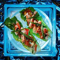 Камчатский краб, икра палтуса, томаты, йогурт юдзу в Skybar