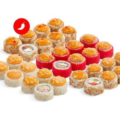 Сет Хит запечённый со спайси соусом в MYBOX по цене 1875 ₽