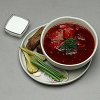 Авторский борщ с черносливом и смородиной в Диккенс