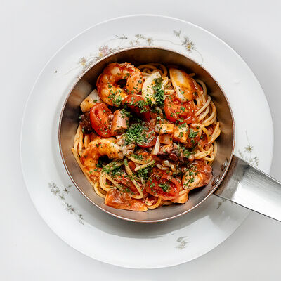 Спагетти Фрутти ди маре в Probka по цене 4068 ₽