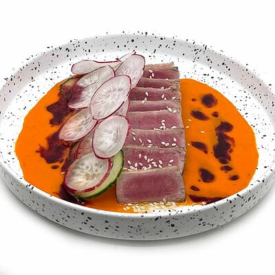 Тунец в облепиховом соусе с овощами в Дом культур по цене 480
