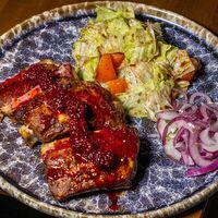 Острые ребра в ежевичном соусев Menthol