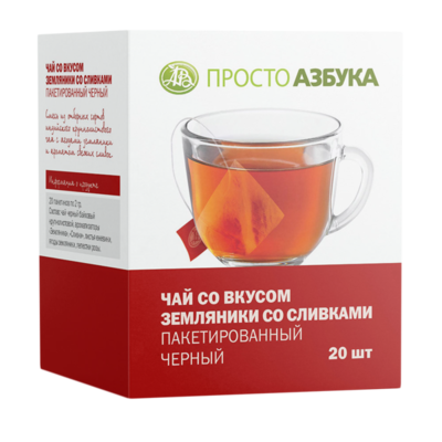Чай черный с ароматом Земляника со сливками 20х в Азбука Вкуса Экспресс Меню по цене 305 ₽