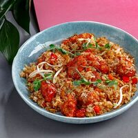 Тяхан с курицей попкорн в ЧЁ ГО