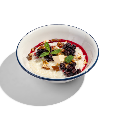 Рисовая каша со смородиной и орехами в карамели в Здрасте по цене 500 ₽