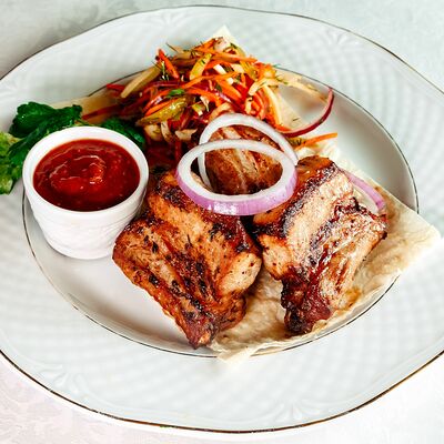 Шашлык из свиных ребрышек в Отдых по цене 510 ₽