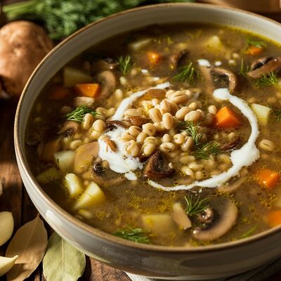 Похлебка из белых грибов в Фабрика-кухня ex. The Black Door по цене 15 р.