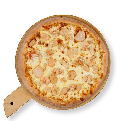 Пицца С королевской креветкой и приморским гребешком в Итальянская Пиццерия по цене 979 ₽