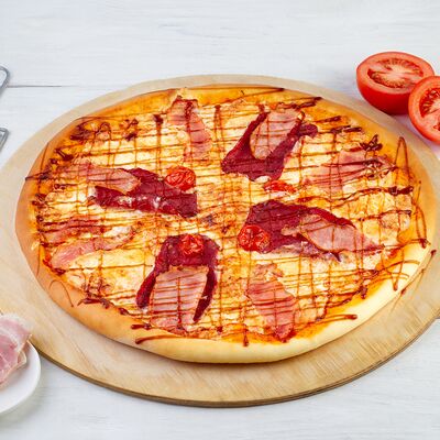 Пицца Мясная в Пекарня Кулинария Пиццерия ОБОЖАЮТВСЕ! по цене 999 ₽