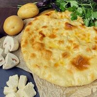 Пирог с картошкой, сыром и грибами в Осетинские пироги