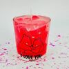 Натуральная свеча в стакане i love you с влюбленными мишкамив Дарите красиво по цене 2390