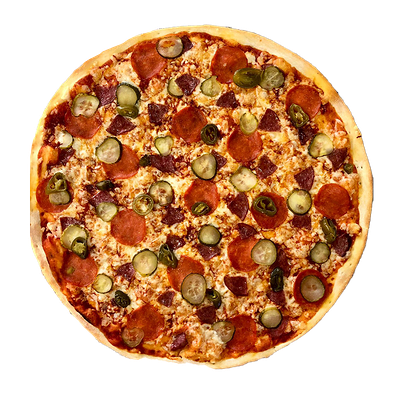 Пицца Дьявольская Мега Острая средняя в Академия по цене 1050 ₽