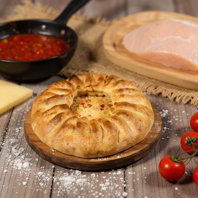 Хычин с курицей, сыром и помидорами в Пирроро Осетинские пироги по цене 400 ₽