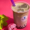 Логотип кафе Manioka bubble tea moti coffee